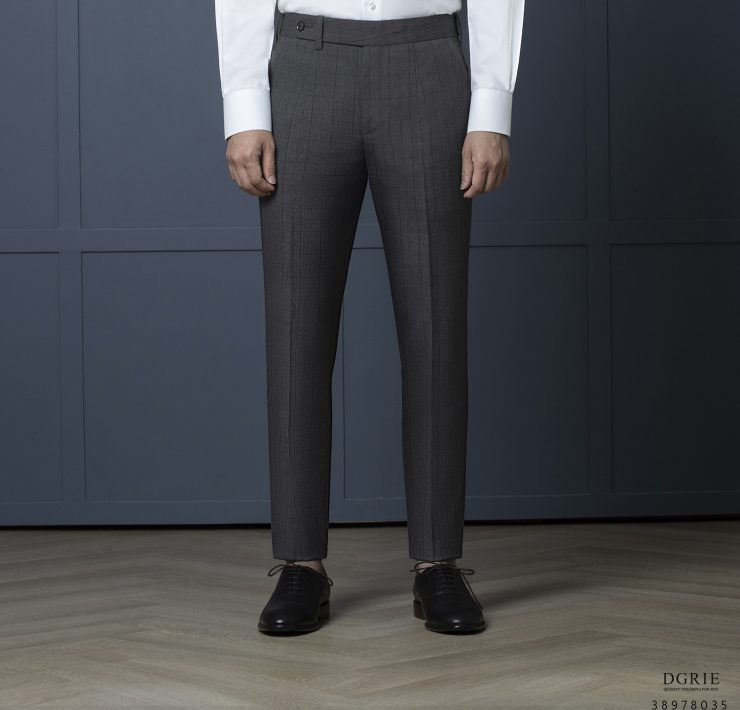 กางเกงลายตาราง สีเทา Dark Gray WindowPane pants 17 กางเกงลายตาราง สีเทา Dark Gray WindowPane pants