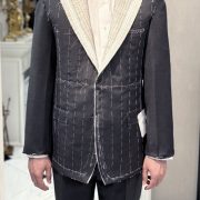 ตัดสูทหางม้า Dark Grey Full Canvas Suits โครงสร้างหางม้าทั้งตัว