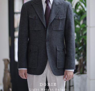 DGRIE FLANNEL WOOL LIGHT WEIGHT SAFARI JACKET