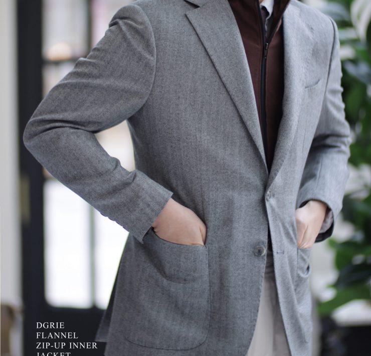 ตัดสูทลำลอง DGRIE FLANNEL ZIP-UP INNER JACKET 20 ตัดสูทลำลอง DGRIE FLANNEL ZIP-UP INNER JACKET