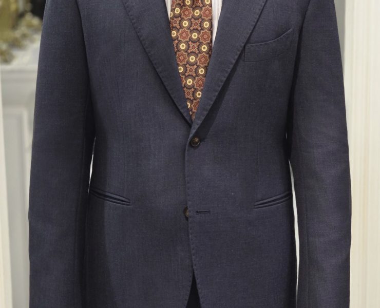 ตัดสูทสีน้ำ DGRIE NAVY HIGH TWIST WOOL