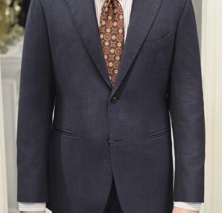 ตัดสูทสีน้ำ DGRIE NAVY HIGH TWIST WOOL 21 ตัดสูทสีน้ำ DGRIE NAVY HIGH TWIST WOOL