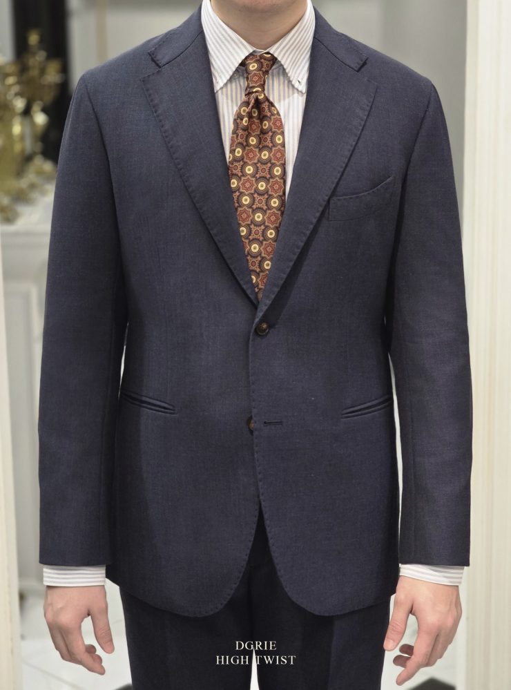 ตัดสูทสีน้ำ DGRIE NAVY HIGH TWIST WOOL