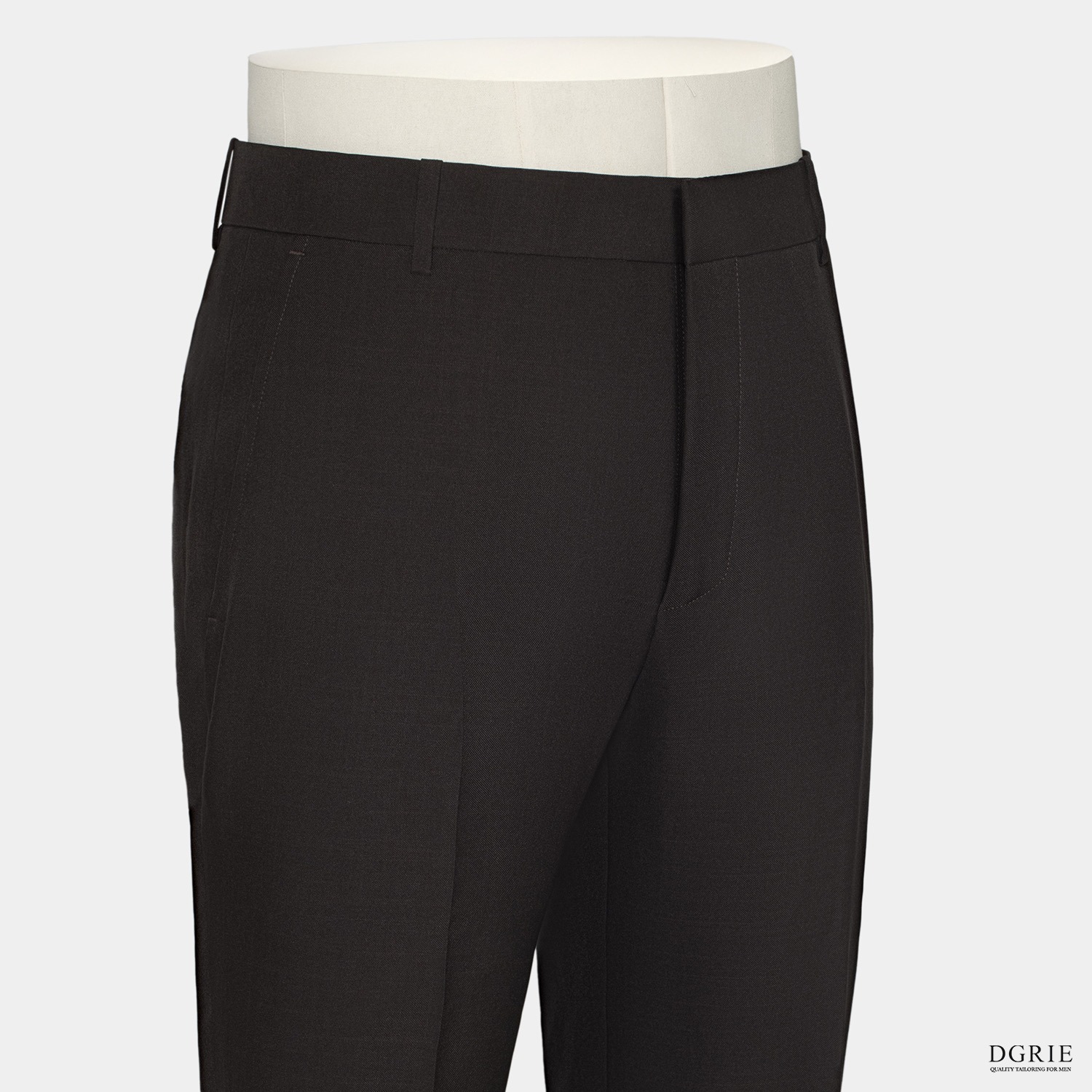 กางเกง DGRIE PLAY - Slim-fit Dark Brown Pants