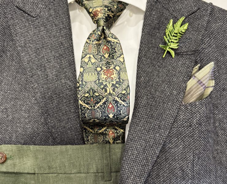 เสื้อสูท DGRIE RTW Micro HerringBone 100% Wool Flannel