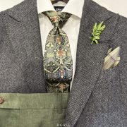 เสื้อสูท DGRIE RTW Micro HerringBone 100% Wool Flannel