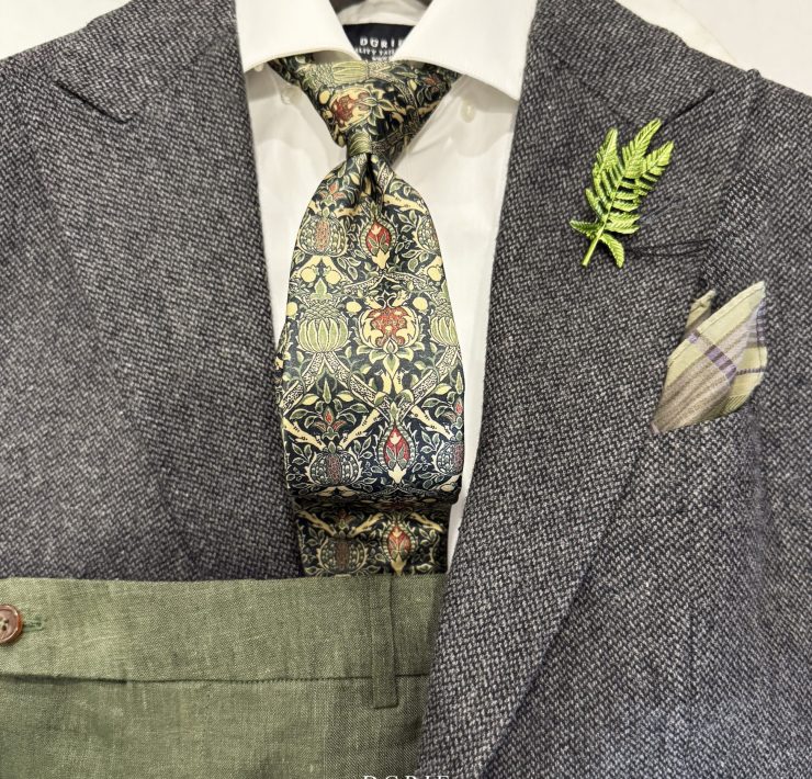 เสื้อสูท DGRIE RTW Micro HerringBone 100% Wool Flannel 17 เสื้อสูท DGRIE RTW Micro HerringBone 100% Wool Flannel