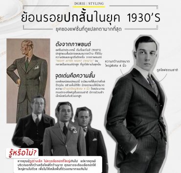 ย้อนรอยปกสั้น ในยุค (1930’s) Retracing the short cover in the era (1930's)