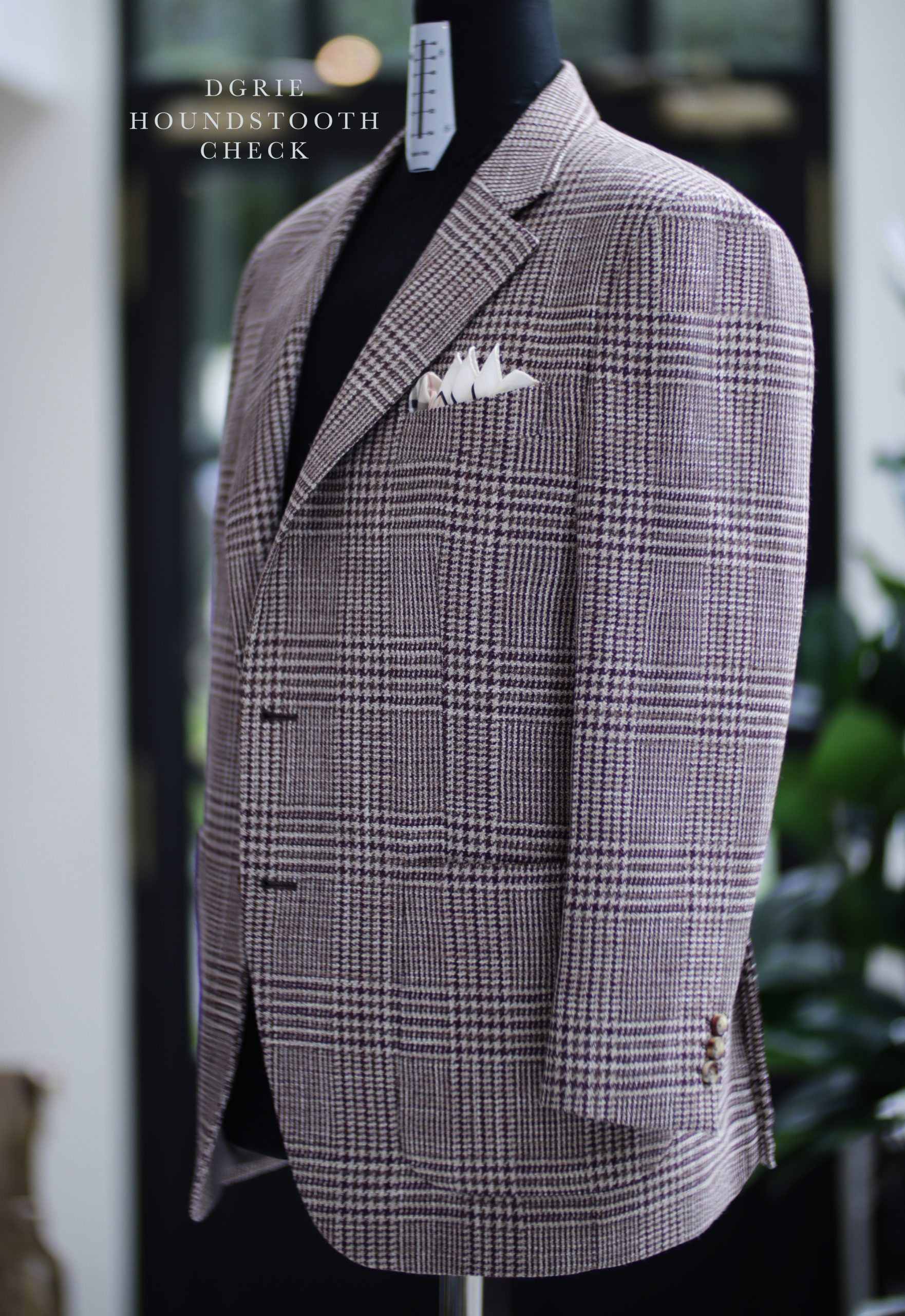ตัดสูท ลายตาราง DGRIE BESPOKE HOUNDSTOOTH CHECK