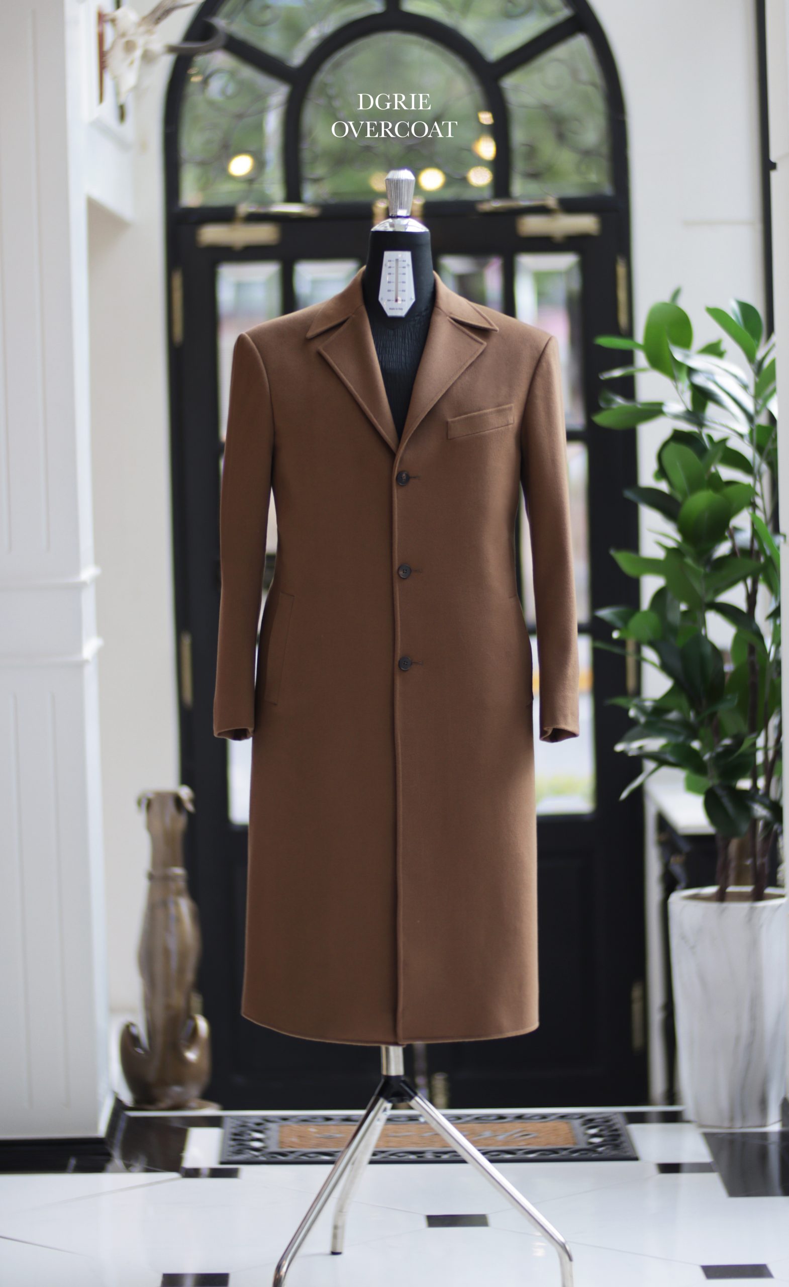 ตัดโค้ท DGRIE Brown Overcoat 100% Wool Classic Design