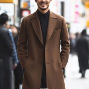 ตัดโค้ท DGRIE Brown Overcoat 100% Wool Classic Design
