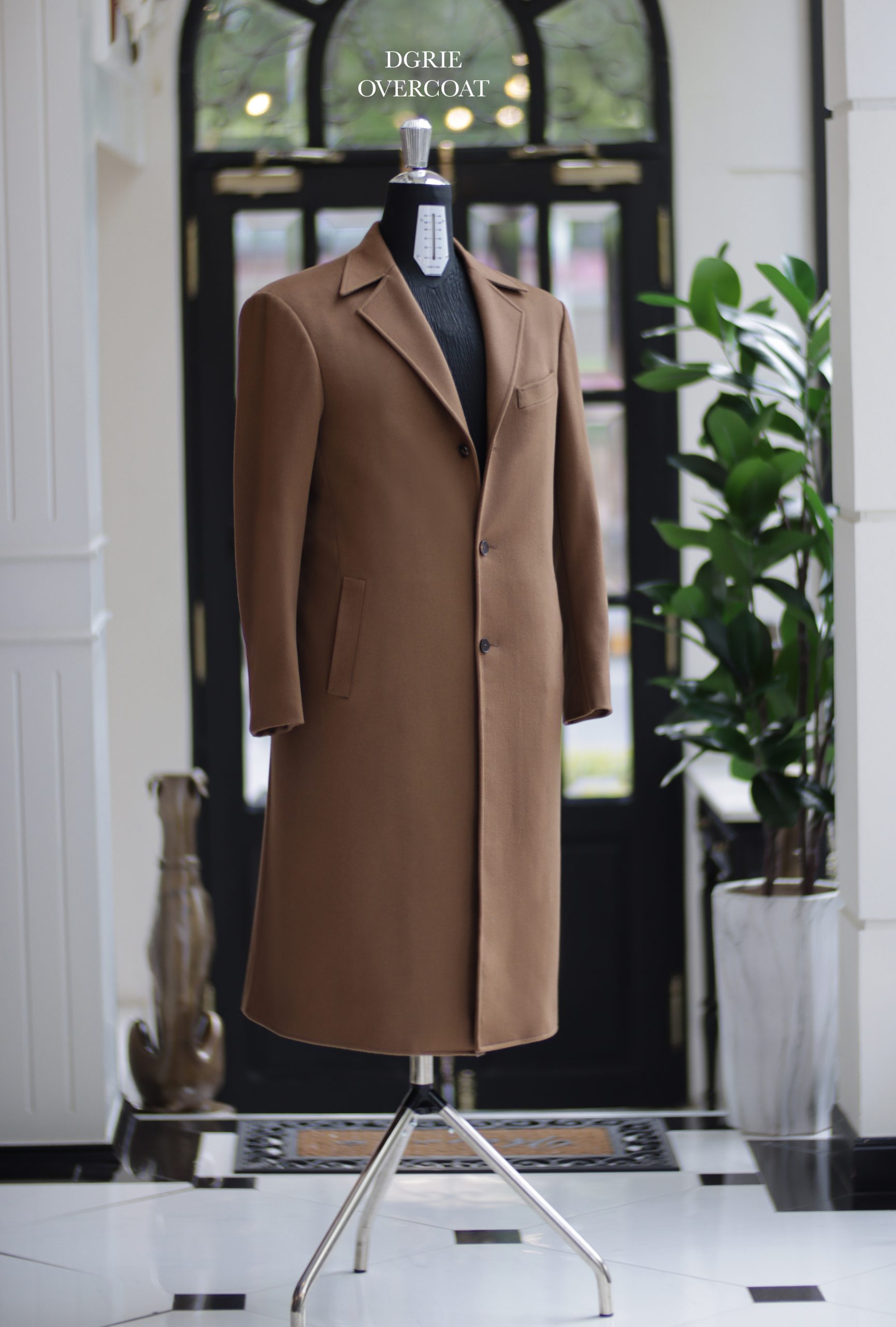 ตัดโค้ท DGRIE Brown Overcoat 100% Wool Classic Design