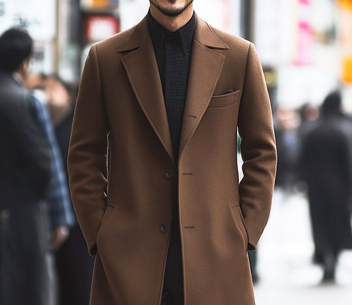 ตัดโค้ท DGRIE Brown Overcoat 100% Wool Classic Design