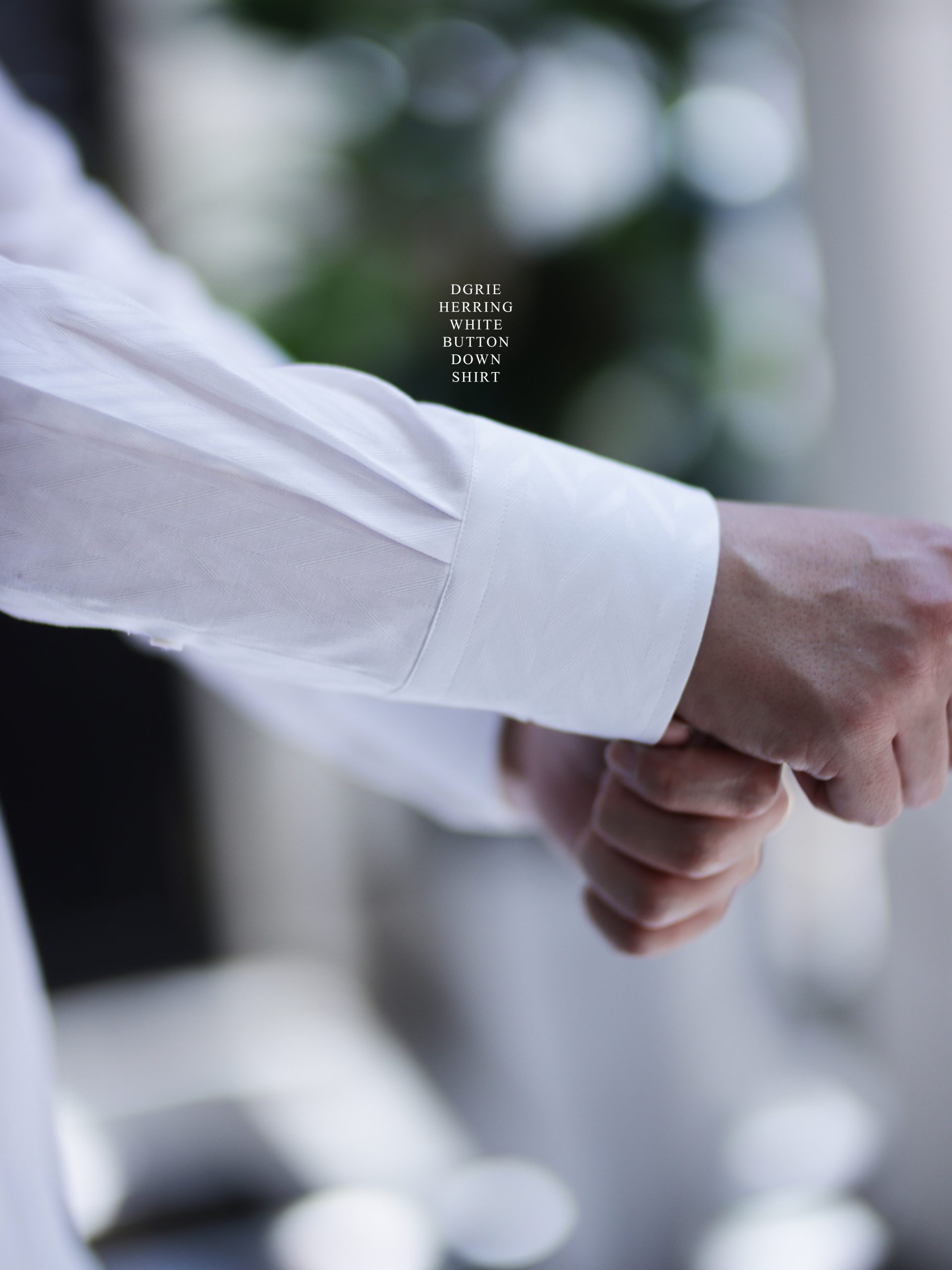 DGRIE Heavy Herring Bone White Shirts