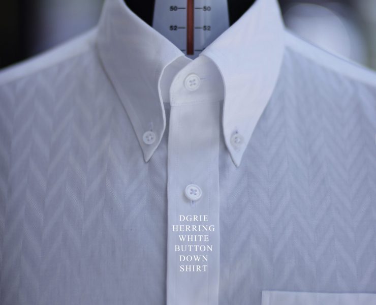 DGRIE Heavy Herring Bone White Shirts