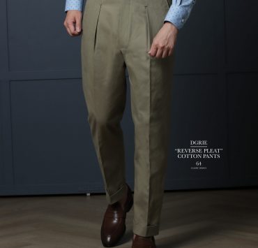 DGRIE PANTS 64 : ตัดกางเกง Reverse Pleates Classic Pants