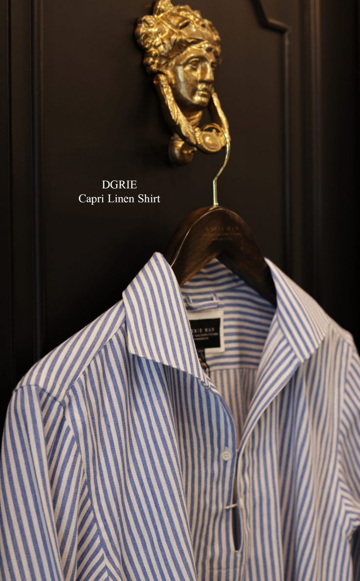 ตัดเสื้อเชิ้ต The Capri Linen Shirt One-Piece Collar