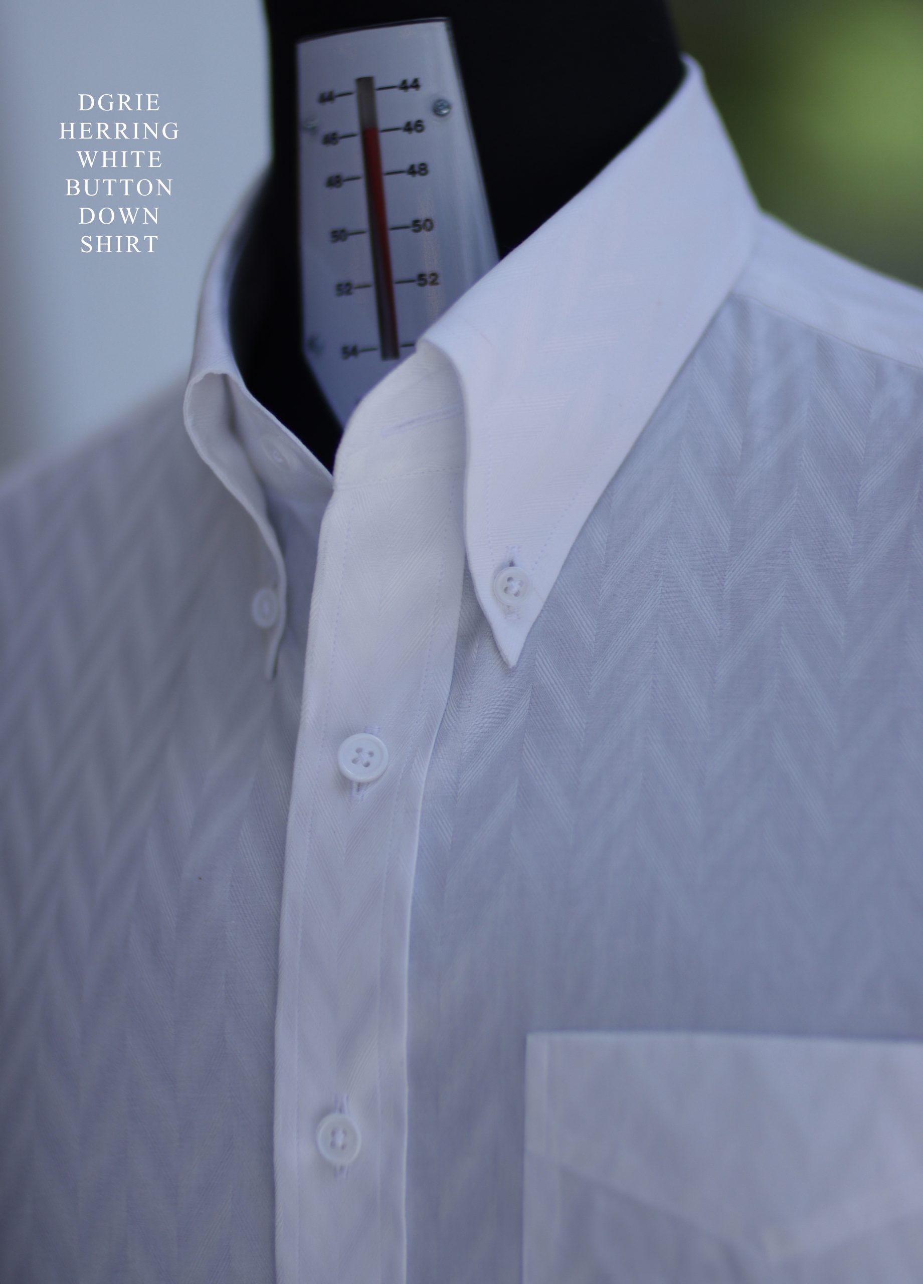 DGRIE Heavy Herring Bone White Shirts