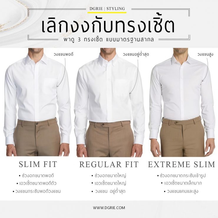 เลิกงงกับทรงเชิ้ต! Stop being confused about shirt styles!