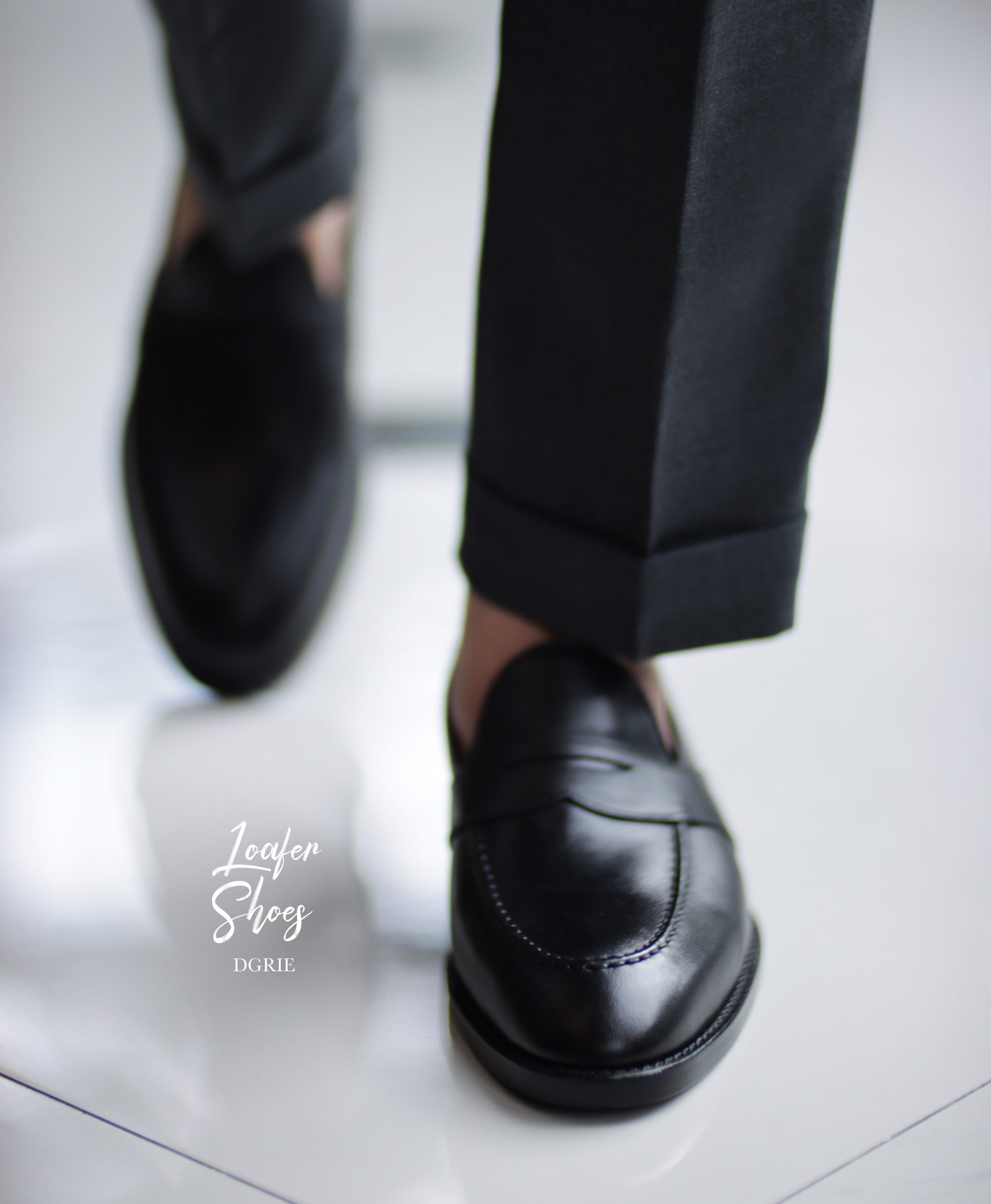 รองเท้าโลฟเฟอร์ Cognac Premium Penny Loafer Shoes