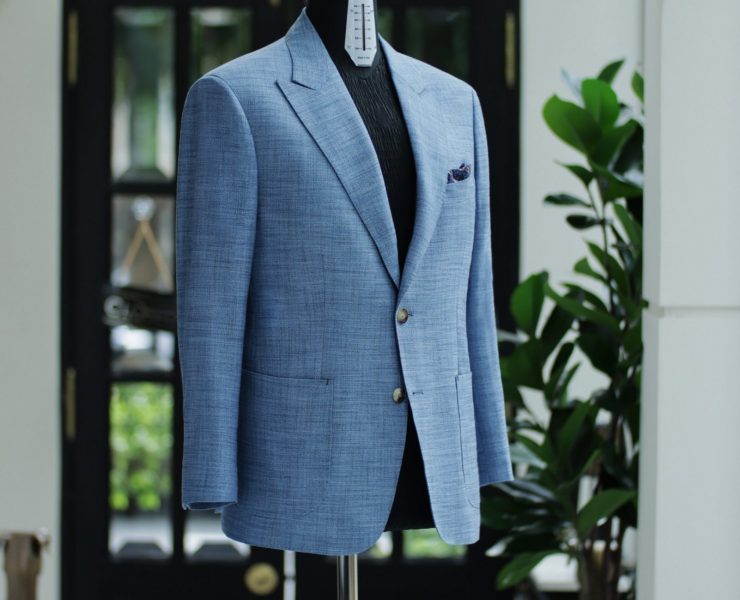 ตัดสูท Blue Classic Wool Bamboo Jacket