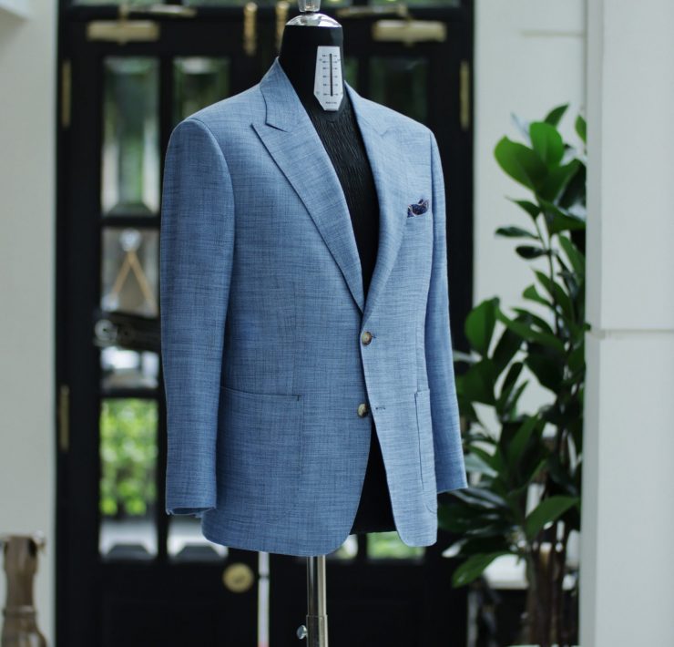ตัดสูท Blue Classic Wool Bamboo Jacket 21 ตัดสูท Blue Classic Wool Bamboo Jacket