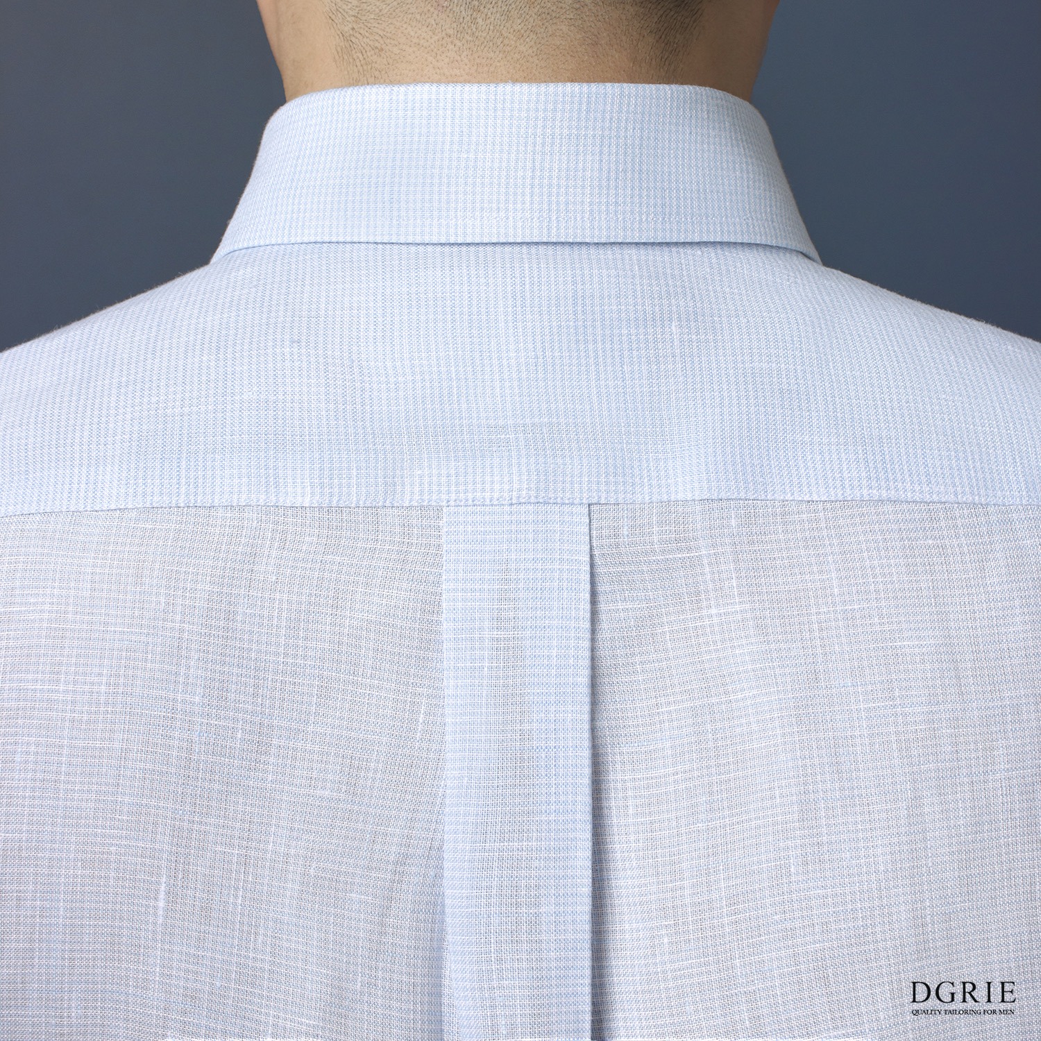 IMG_8226 2 เสื้อเชิ้ตลินิน Button down Linen Light cyan Blue Shirts