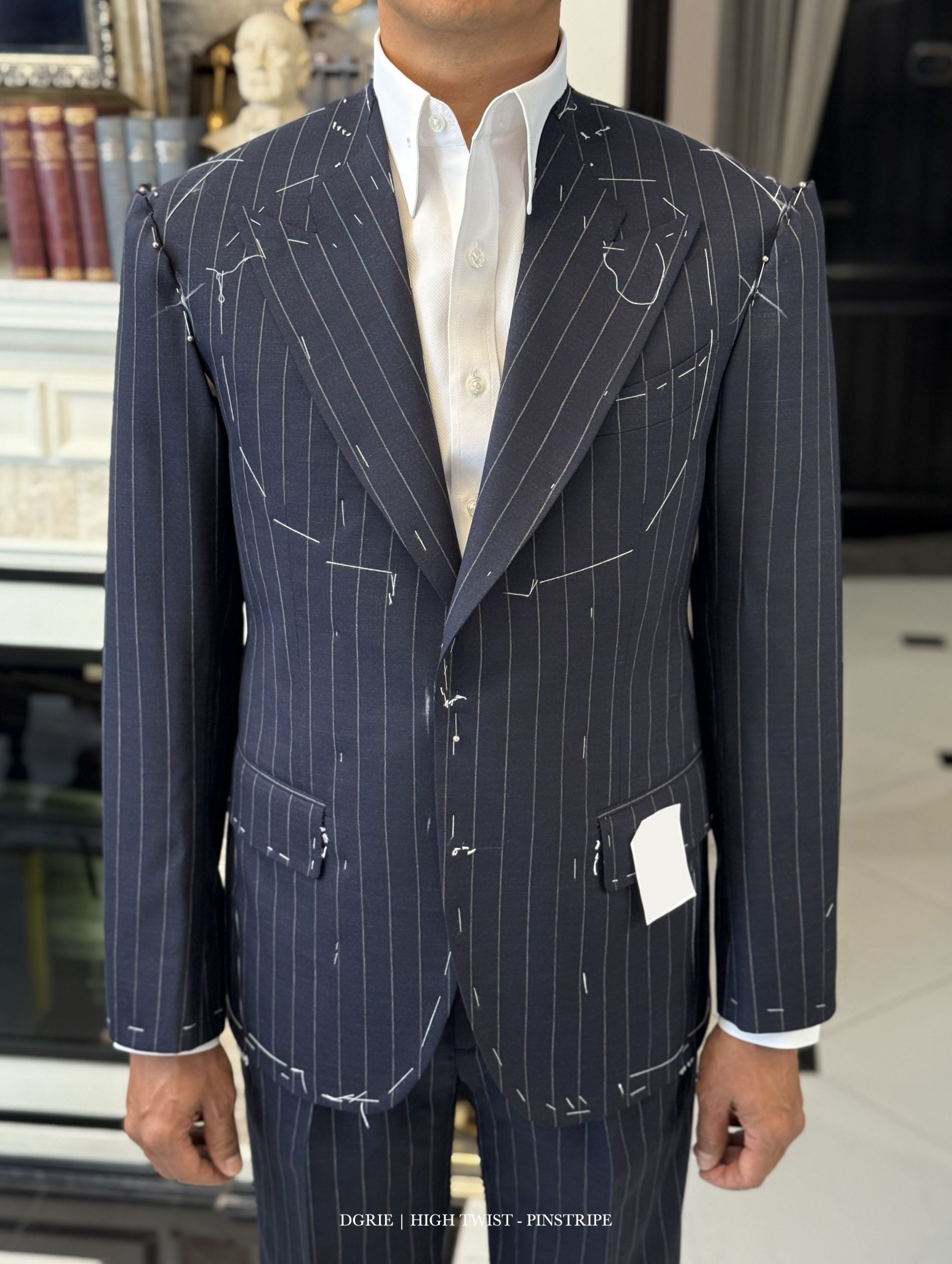 IMG_8025 2_result ตัดสูท DGRIE - Fitting Ascot High Twist Wool Pin Stripe Suits