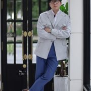 เสื้อซาฟารี DGRIE LIGHT GREY SAFARI