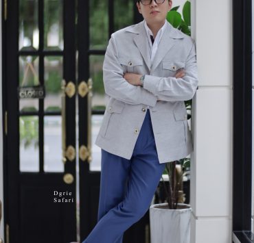 เสื้อซาฟารี DGRIE LIGHT GREY SAFARI