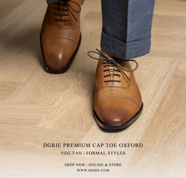 รองเท้าหนัง Veg Tan Round Cap Toe Oxford Shoes 19 รองเท้าหนัง Veg Tan Round Cap Toe Oxford Shoes