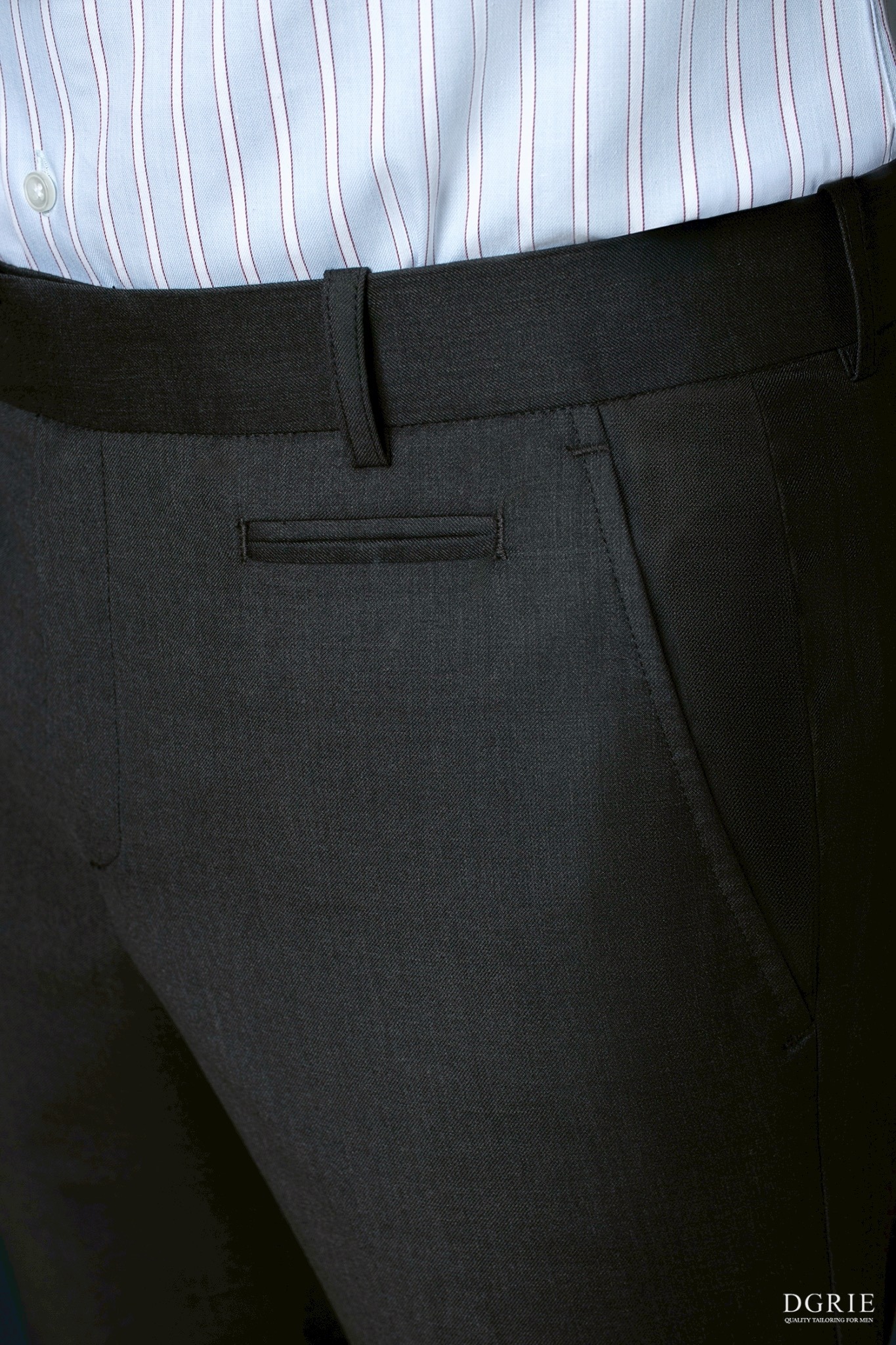 Shadow Dark Grey Coin Pocket Wool Pants