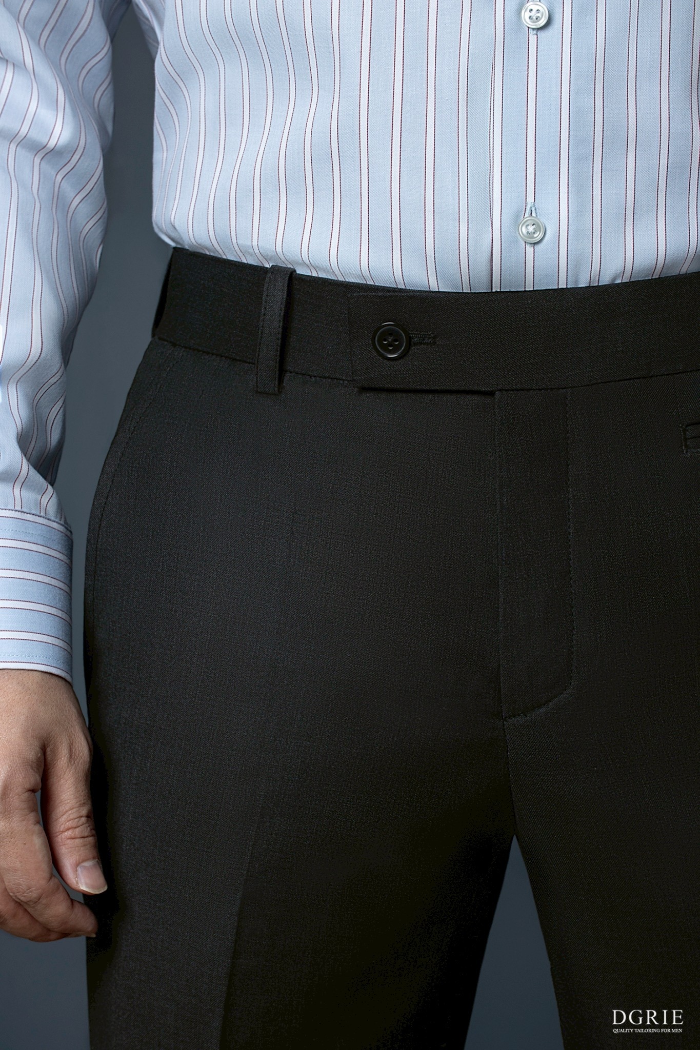 Shadow Dark Grey Coin Pocket Wool Pants