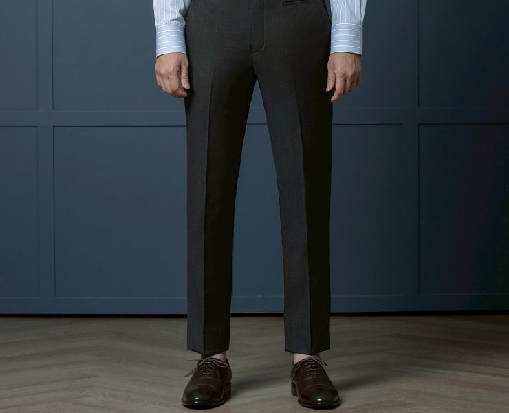 Shadow Dark Grey Coin Pocket Wool Pants