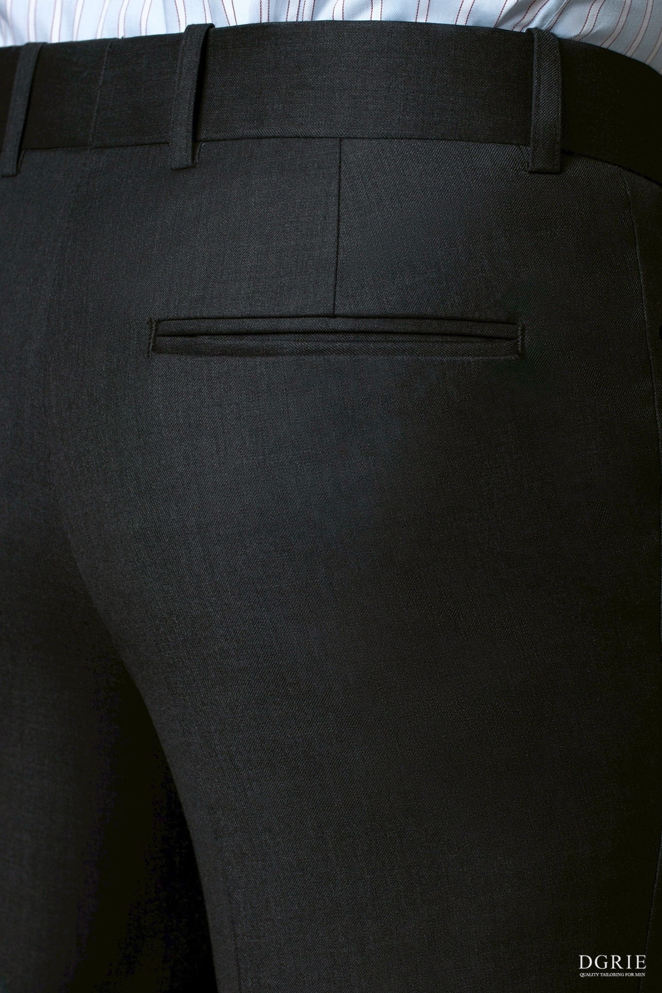 Shadow Dark Grey Coin Pocket Wool Pants