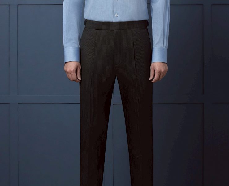 เสื้อเชิ้ตสีฟ้า Cotton Spread Collar 7cm Iridescent Blue Shirt