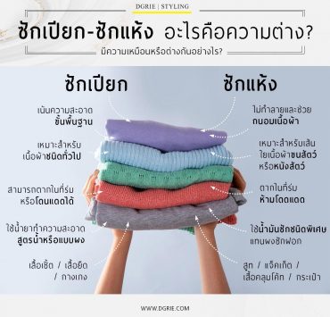 DGRIE - ซักเปียก - ซักแห้ง อะไรคือความต่าง