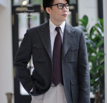 DGRIE FLANNEL WOOL LIGHT WEIGHT SAFARI JACKET / 2 15 DGRIE FLANNEL WOOL LIGHT WEIGHT SAFARI JACKET / 2