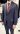 DGRIE Navy Blue Herringbone Suits