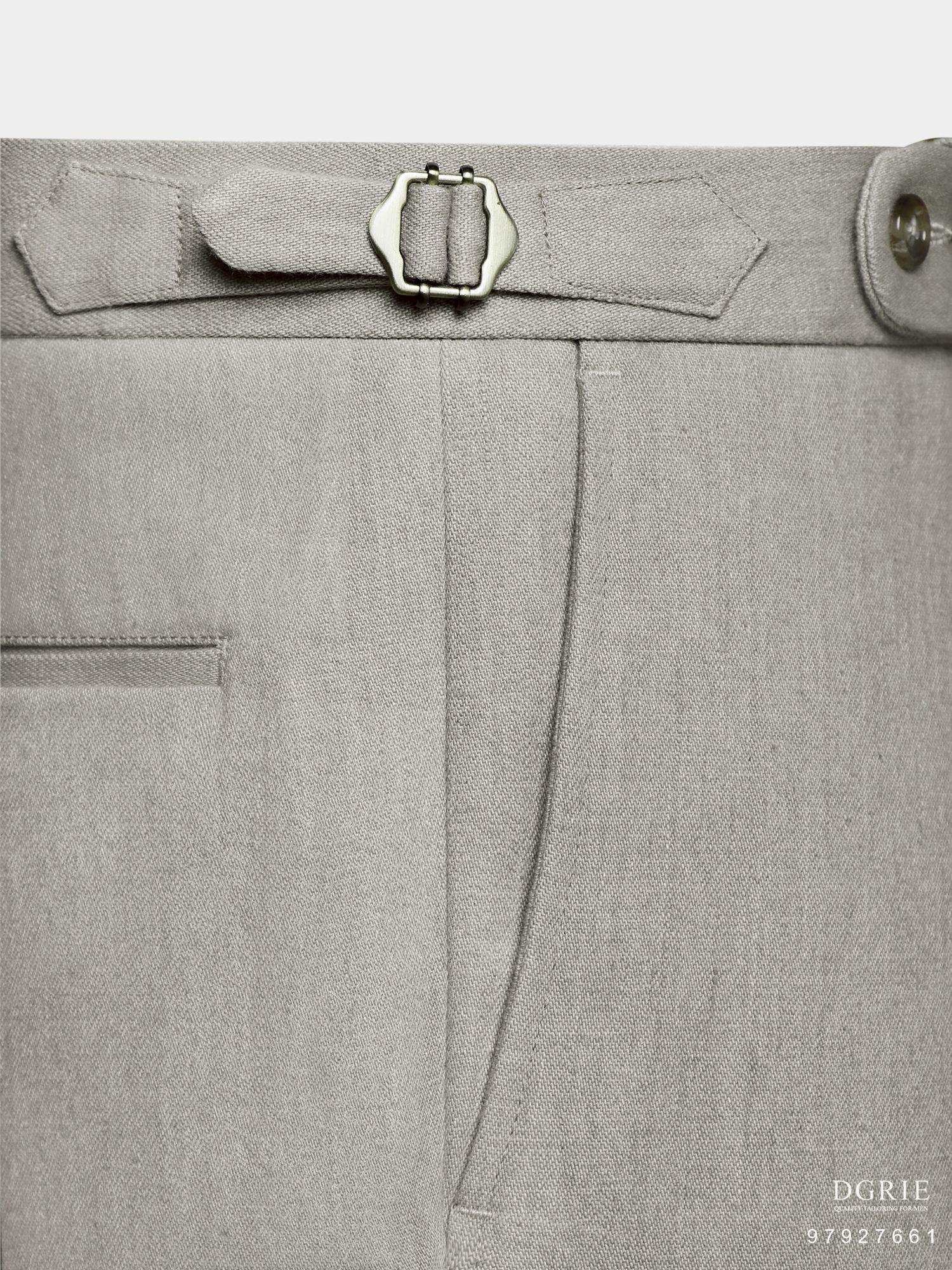 IMG_8834 Havana Natural Linen R/B Gold Buckel Pants