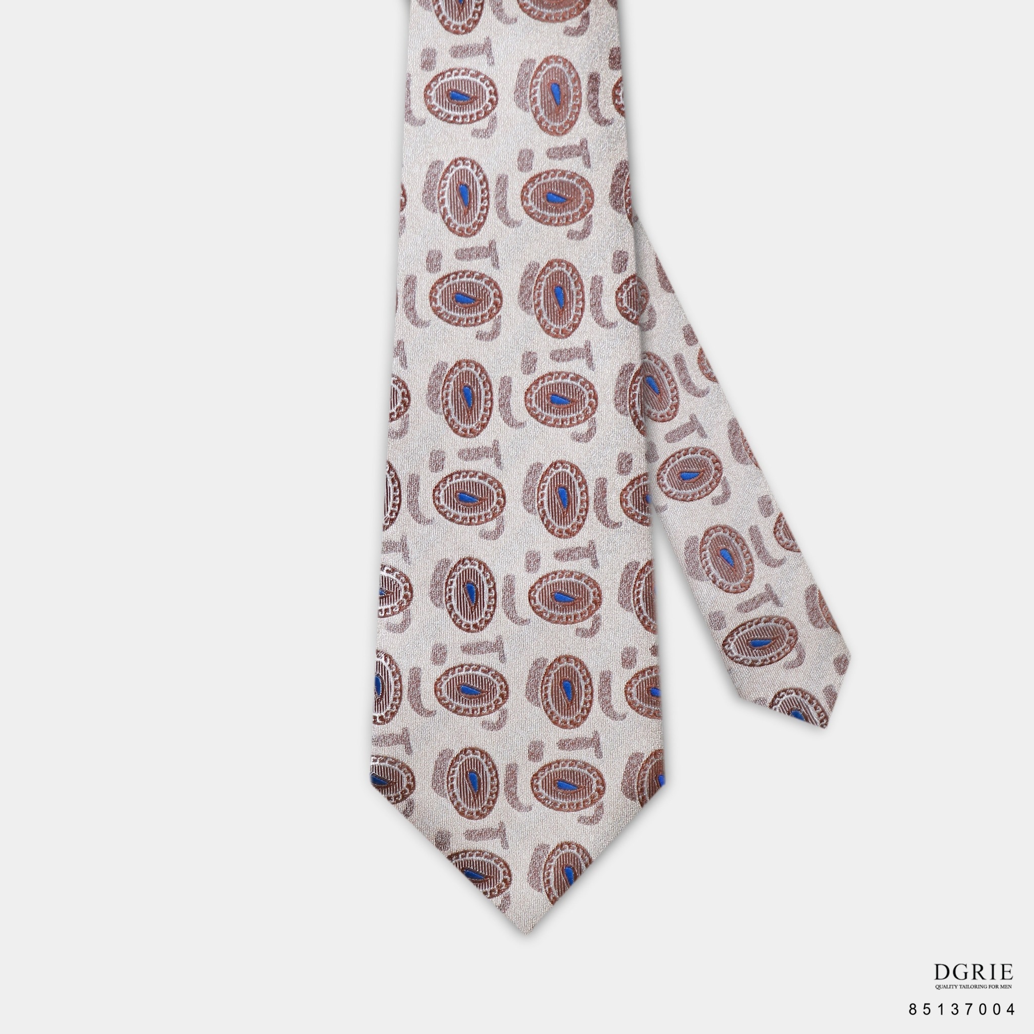 IMG_9540 เนคไท Silk Neapolitan Vintage Oval 3 Inch Necktie