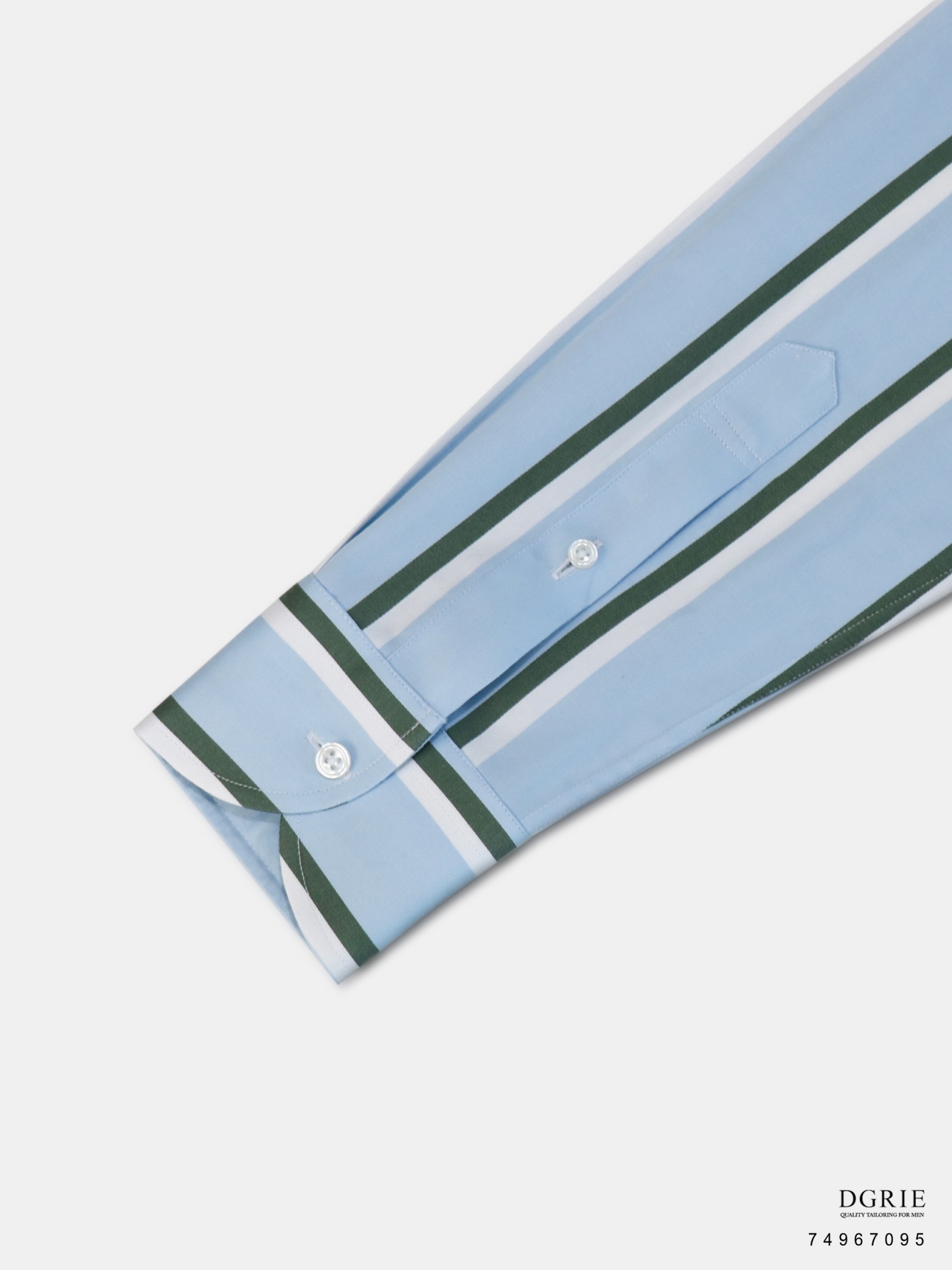 เสื้อเชิ้ต Double Stripe 2 Tone Light Blue Shirts