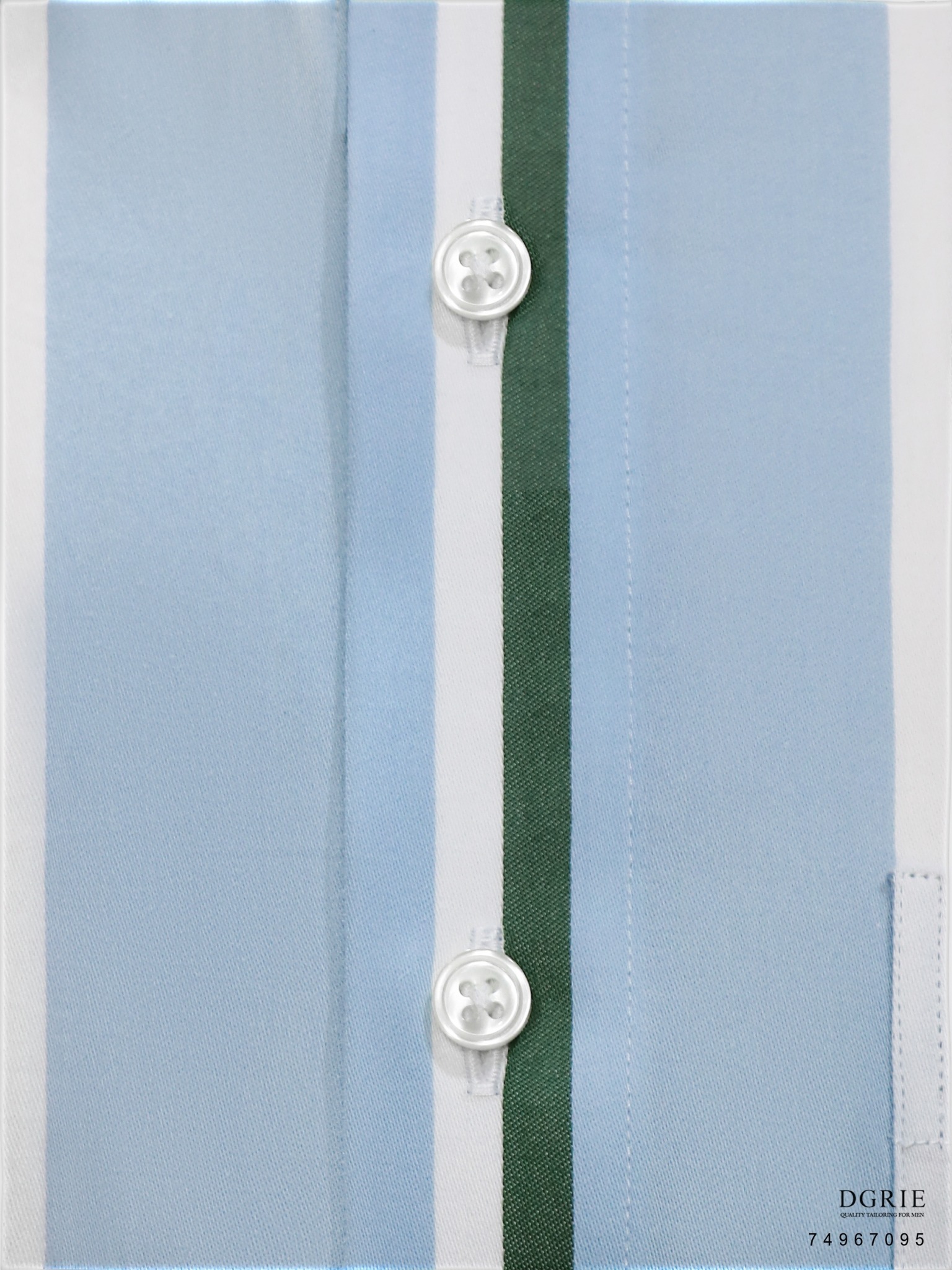 เสื้อเชิ้ต Double Stripe 2 Tone Light Blue Shirts