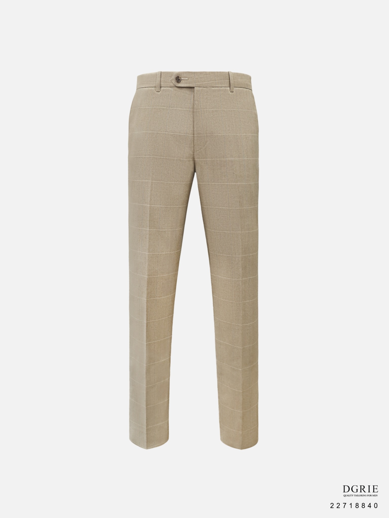 เสื้อสูท Beige Cotton Wool Suit Herringbone Window Suits