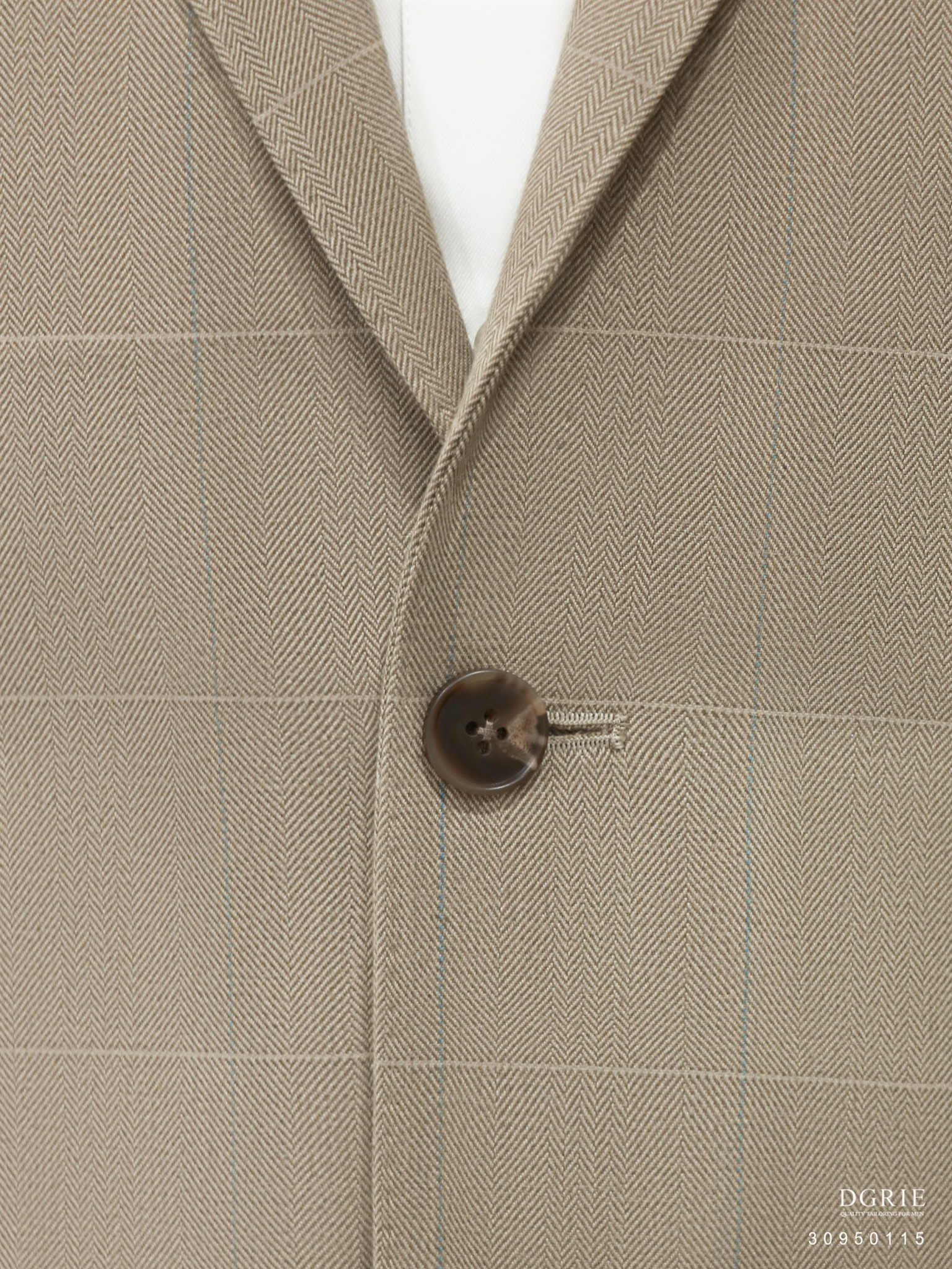 เสื้อสูท Beige Cotton Wool Suit Herringbone Window Suits