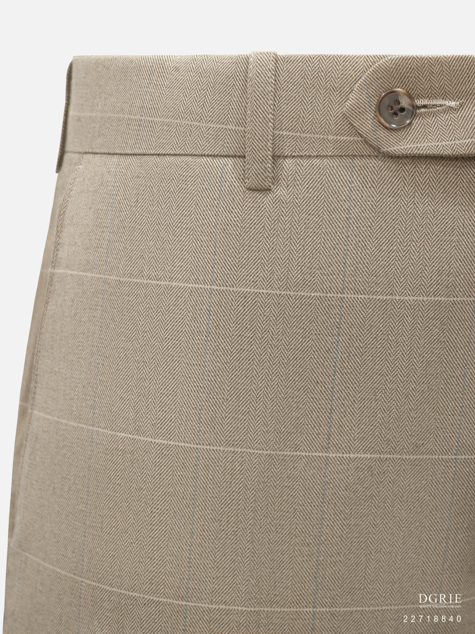 เสื้อสูท Beige Cotton Wool Suit Herringbone Window Suits