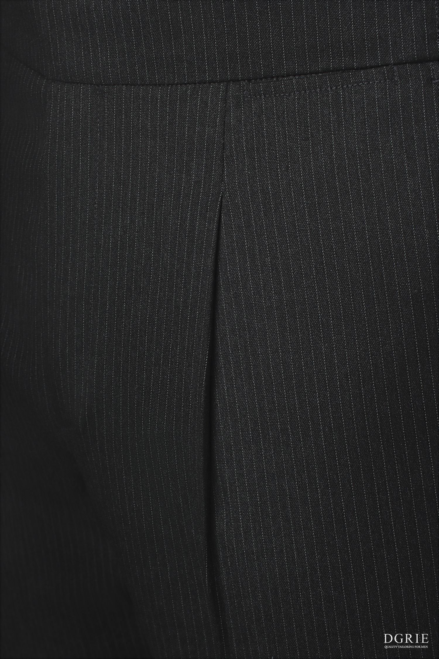 กางเกง Dark Grey Stripes 0.5cm Adjustable Pants