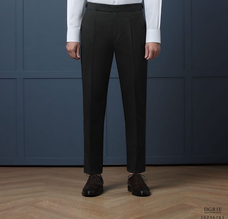 กางเกง Dark Grey Stripes 0.5cm Adjustable Pants 18 กางเกง Dark Grey Stripes 0.5cm Adjustable Pants