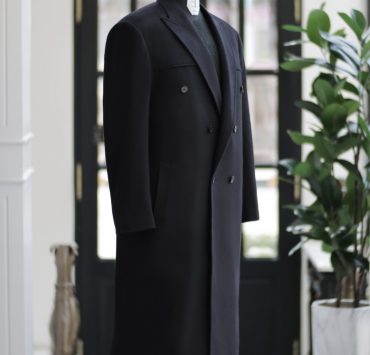 ตัดโค้ท เสื้อโค้ท DGRIE BLACK LONG OVERCOAT
