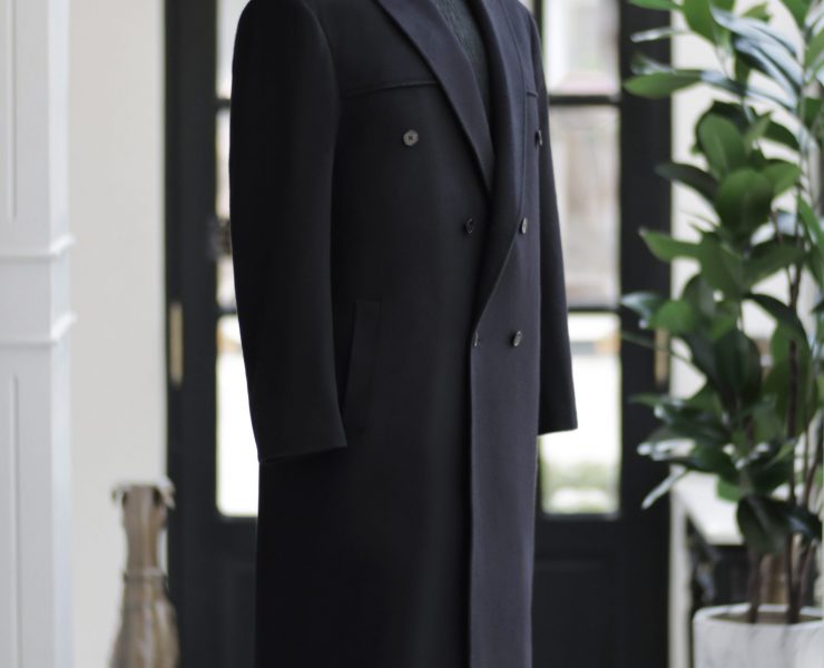 ตัดโค้ท เสื้อโค้ท DGRIE BLACK LONG OVERCOAT